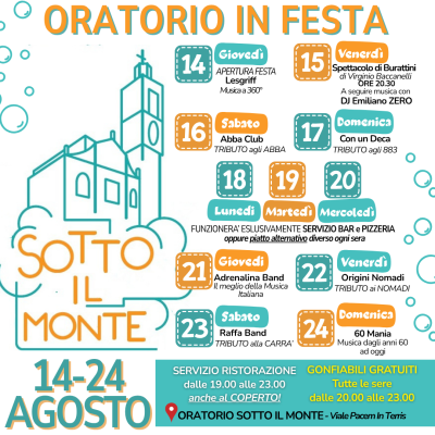 Oratorio in festa